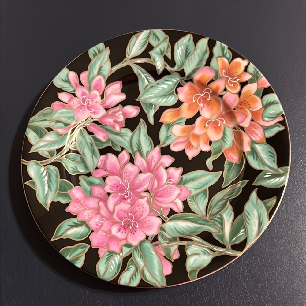 Fitz and Floyd Azalea Fine Porcelain Plate